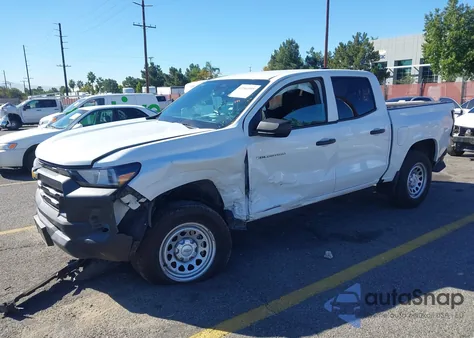 2023 Chevrolet Colorado 2Wd Short Box Wt z USA, uszkodzony, nr VIN 1GCGSBEC2P1179671